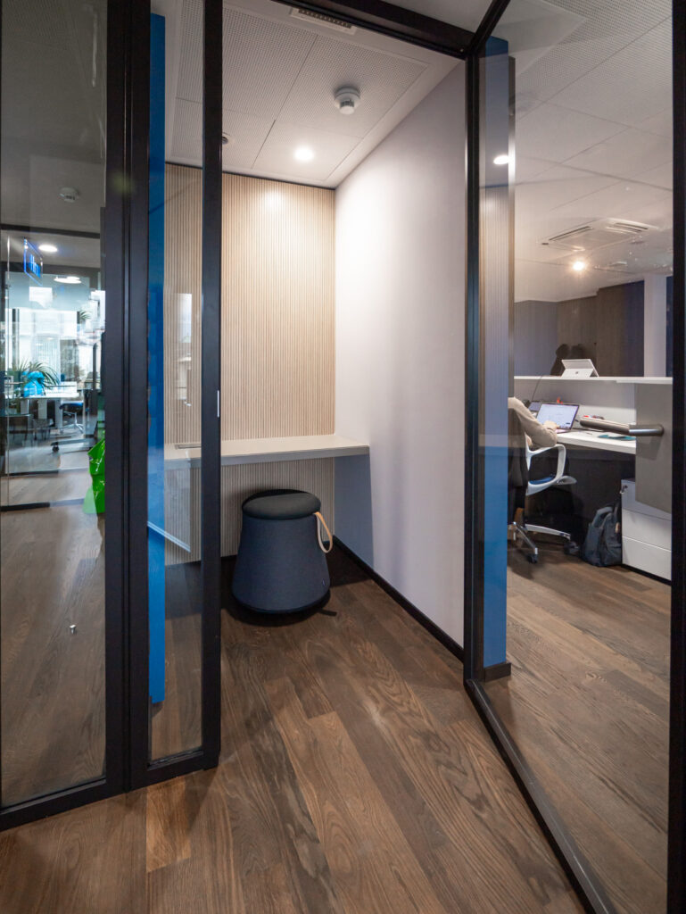 Phone booths available at coworking space, Lugano