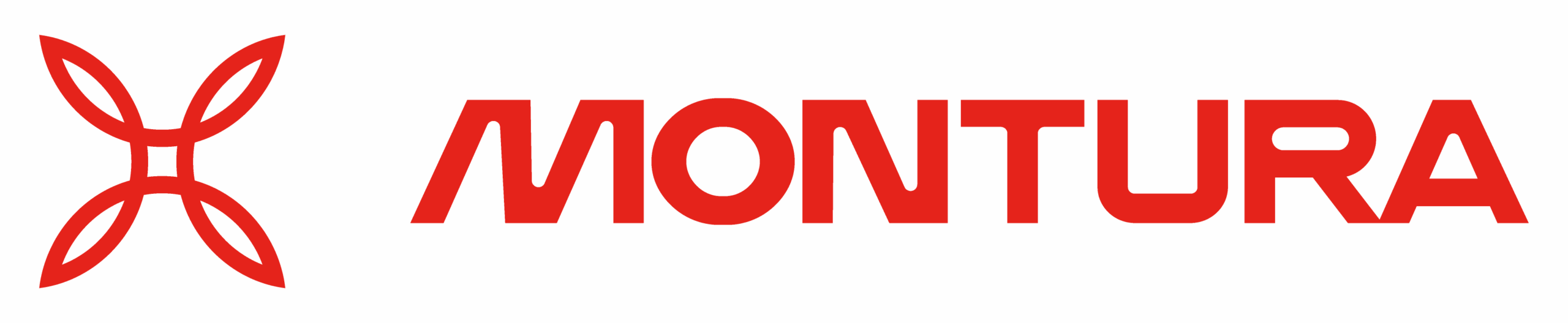 Montura small size logo horizontal red